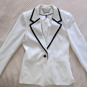 White House Black Market - White jacket with black accent - Size S Women